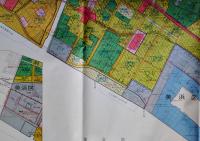 千葉県都市計画図　新用途地域/日影規制値・区域(全24図揃)共箱入各109×77㎝色刷　定価60,000円　(株)国際地学協会　平成10年