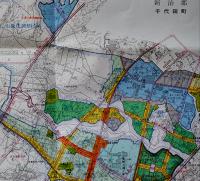 茨城県南部都市計画図　新用途地域/日影規制値・区域(全10図揃)共箱入各86×62㎝色刷　定価25,000円　(株)国際地学協会　平成9年