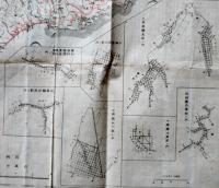 (仮題)北海道全図-北海道渡航案内図・他/(裏面)北海道概況 79×54.5㎝両面印刷銅版2色刷り　明治34年