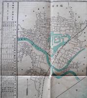 福井県全図　54.5×39.5㎝銅版色刷り両面印刷 並上品　明治41年