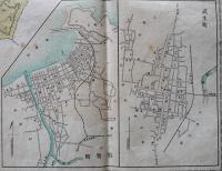 福井県全図　54.5×39.5㎝銅版色刷り両面印刷 並上品　明治41年