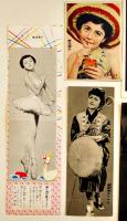 鰐淵晴子ミニブロマイド7点　大14×9㎝/小9×6.5㎝　昭和20年代