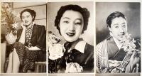 慰問用美人はがき「銃後の華」モノクロ写真版10枚袋付並上〜美品　絵葉書　戦中戦時