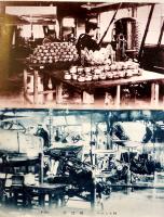 日魯漁業株式会社の現況絵葉書　写真版4枚+さけ缶詰カニ缶詰料理の栞2枚　袋付美品　戦前