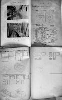 図画教程+図画練習帳(2冊)　東京陸軍航空学校編纂　各B5判経年痛み有り　戦中戦時