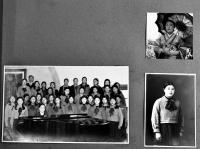 女学生他集合写真帖　詳細不詳(秋田縣方面？)　A4判生写真貼込20p　戦前