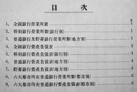 「全国銀行資産負債表」昭和9〜13年(8冊)各B5判蔵印有り　大蔵省銀行局　昭和10〜14年