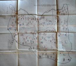 藁城縣保甲自衛団各村別編成其他状況要図　72.5×62.5㎝　昭和15年12月末ニ於ケル