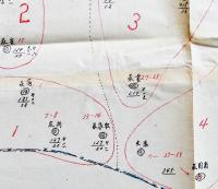 藁城縣保甲自衛団各村別編成其他状況要図　72.5×62.5㎝　昭和15年12月末ニ於ケル