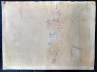 大判多色刷木版画　続昭和職業絵尽「蕎麦屋の出前持ち」39.5×29㎝　和田三造画/毛筆署名捺印入　京都版画院　昭和29〜31年
