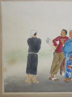 大判多色刷木版画　昭和職業絵盡第一輯-15「漁師」和田三造画/毛筆署名捺印入　限定300部
西宮書院 昭和14〜15年