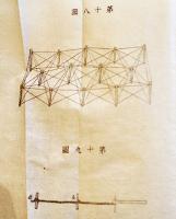歩兵工作教範　袖珍判74p＋巻末折込図版33枚　河井宗親発行　明治23年