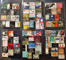 マッチラベル燐寸票93枚  クラブ/jazzバー/パーラー/カフェー/音楽喫茶/他　B5判台紙に貼込　各並上〜美品　昭和期
