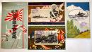 軍艦妙高進水記念絵葉書　エンボス入カラーイラスト+写真版3枚袋付美品　横須賀海軍工廠　昭和2年