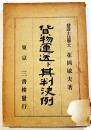 貨物運送ト其判決例　花岡敏夫著　初版A5判(表紙少剥がれ)192p背ラベル蔵印消し跡有り　東京三書楼發行　明治43年