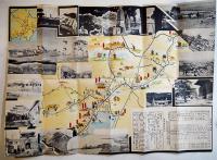 奉吉・奉山線案内（路線図付リーフレット）52.5×38.5㎝両面印刷並上品　鉄路総局　戦前