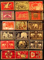 マッチラベル燐寸票54枚　中国向け明治期輸出用　各美品　貼込無し取り出し可能