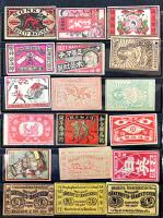 マッチラベル燐寸票54枚　中国向け明治期輸出用　各美品　貼込無し取り出し可能