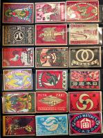 マッチラベル燐寸票54枚　中国向け明治期輸出用　各美品　貼込無し取り出し可能