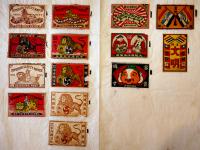 マッチラベル燐寸票110枚　国内用/中国輸出用　和紙台紙に貼込　明治頃/昭和初期頃