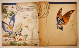 「大阪の三越」第5年4号　表紙・持田卓二/口絵・Ｍ.シャバス/中絵・榊原縫子　25.5×22㎝20p　(株)三越大阪支店　昭和4年