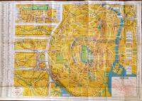 大東京ひとり案内　75×51.5㎝両面印刷　広告多　日本交通公社　昭和22年