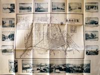 旭川市勢要覧/旭川市全図　表紙付49.5×37㎝両面印刷　大正12年