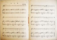 青い鳥楽譜第91篇「豆の葉」表紙・やすし画/北原白秋詩/佐々木すぐる曲　B5判2つ折り　青い鳥楽会　昭和4年