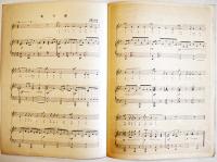 青い鳥楽譜第74篇「北の海」表紙・やすし画/北原白秋詩/宮原禎次曲　B5判2つ折り　青い鳥楽会　昭和3年