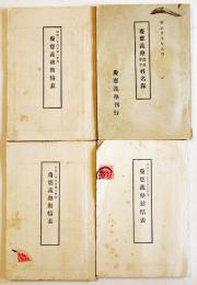 慶應義塾勤惰表（3冊）/慶應義塾塾員学生姓名録 各B6判勤惰表90p前後/姓名録186p 明治28,29年 4冊