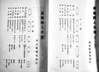 廣島縣人名簿(2冊)　各B6判167p,135p　東京芸備社　昭和10,14年