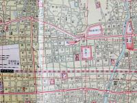 最新神戸市街地図　縮尺一万八千分一　両面印刷79×36㎝　赤西萬有堂　昭和11年