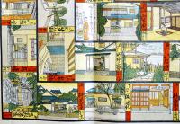 大正6年複刻双六　東都食通名家双六　藤縣静也題/長谷川青峰著/堤徳次郎・岩壁晟絵