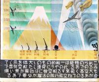 大判掛図■軍防空-防空兵器ノ性能■75×51㎝■紙にシミ汚れ劣化有り　戦中戦時 