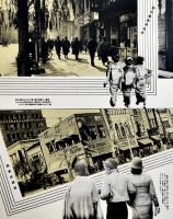 銀座風景絵葉書　2色写真版8枚組袋付美品　戦前　