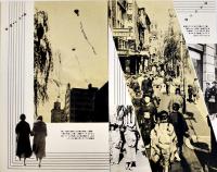 銀座風景絵葉書　2色写真版8枚組袋付美品　戦前　