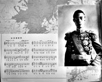 軍艦比叡-満洲國皇帝陛下御来訪御召艦紀念写真帖　30.5×22.5㎝ 59p　非売品　昭和10年