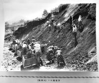 運動場拡張奉仕作業記念写真帖　B5判生写真11枚貼込 非売　福岡県河東村  昭和10年