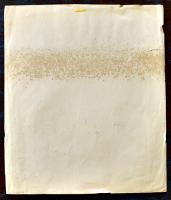 斎藤茂吉自筆小色紙「向より瀬の白波のたぎち来る天龍川に下立ちにけり」墨筆打曇切箔散らし　昭和20年