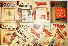 「TOYS AND NOVELTIES」12冊　米国玩具情報＆カタログ誌　Chicago, U.S.A  1930〜1931