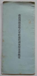 南満洲鉄道株式会社地質調査所業務概要　戦前