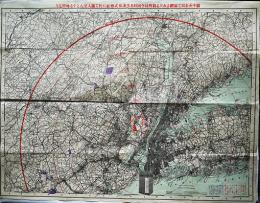 紐育土地株式会社(邦人企業)取得地所図　66.5×51.5㎝　戦前