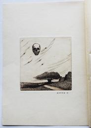 小林ドンゲ銅版画　鉛筆サイン入　用紙19.5×14.5㎝/版面8.7×8.5㎝