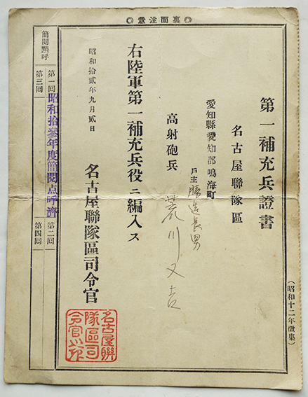 東京日日新聞 支那事変聖戦記念 郷士部隊写真帳