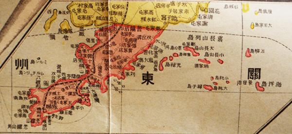 韓国併合日本大地図 地理研究会著 銅版5色刷り 袋入 大阪田中