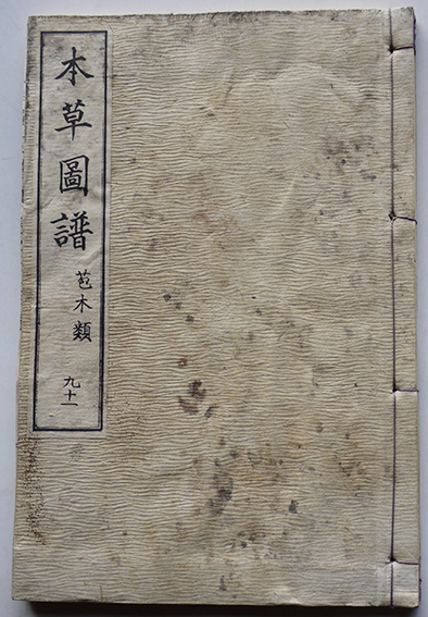 本草図譜九十一・苞木類 岩崎灌園（常正）著画 彩色木版画本 本草図譜