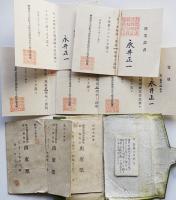 青年訓練手帳（修業証書5枚＋出席表3枚付き）静岡県志太郡町立藤枝公民学校　昭和7〜10年