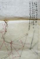 造林原野全立面図　彩色肉筆図面5枚組　熊本県上益城郡福田村大字福原　明治34年