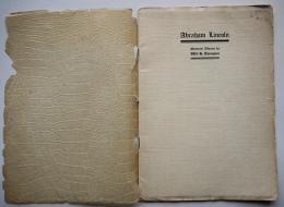 （英）Abraham Lincoln　FRANK M. LAMBORN, PUBLIC PRINTER　1913年