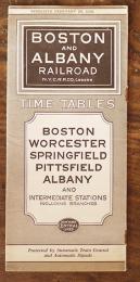 (英）ボストン・アンド・アルバニー鉄道時刻表　1932年